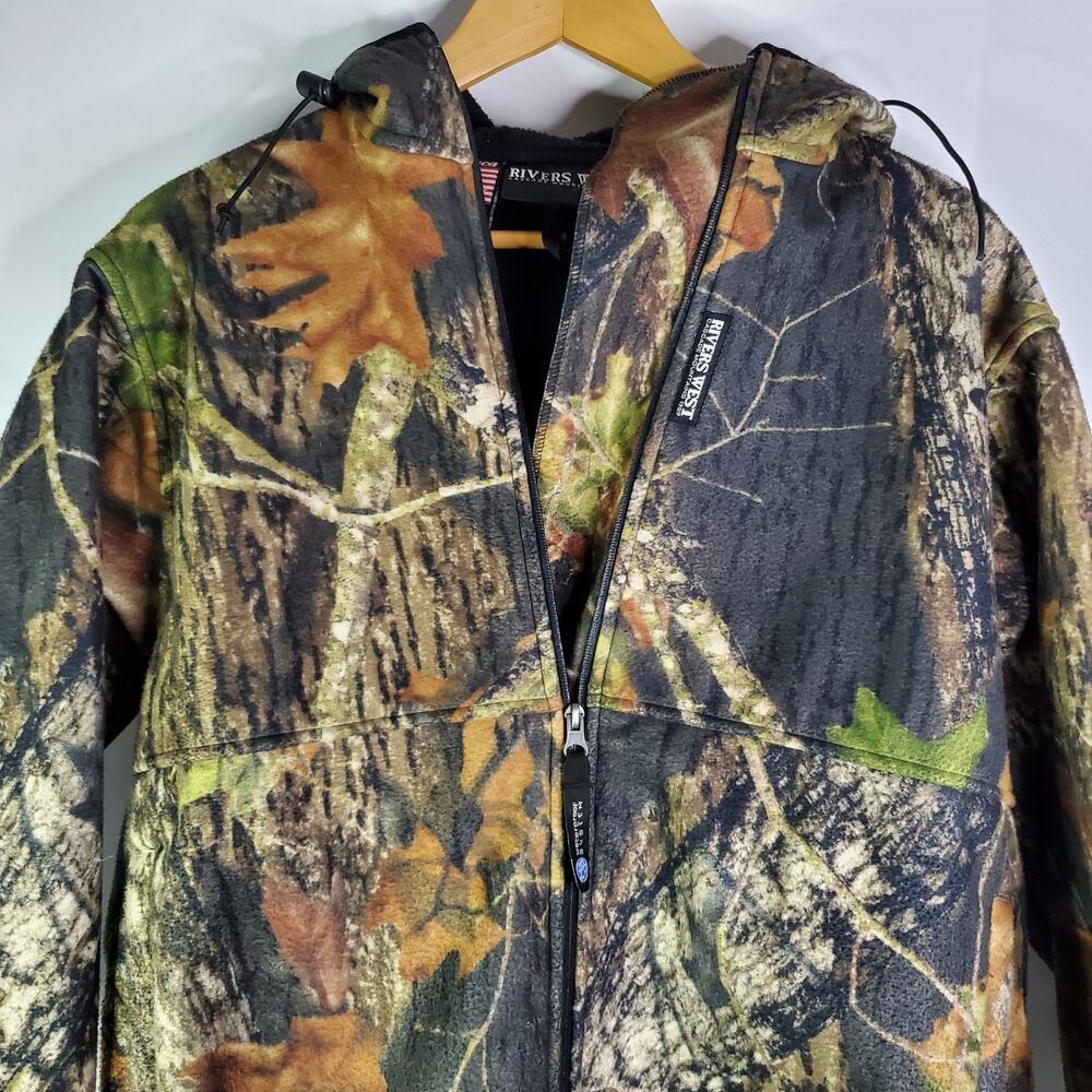 RIVERS WEST Mens Medium Back Country Mossy Oak WaterProof System Jacket